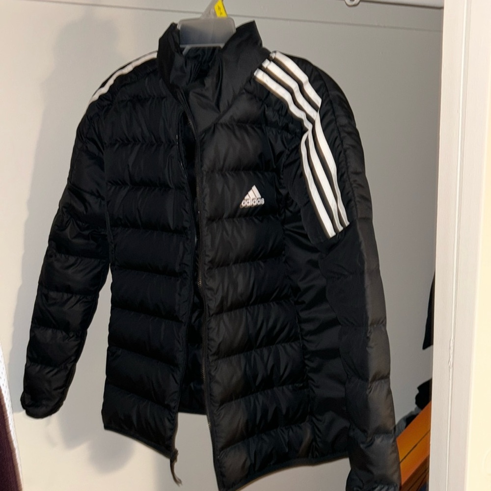 Black adidas puffer jacket